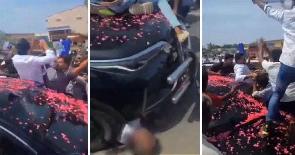 आंध्र प्रदेश के पूर्व सीएम के काफिले की कार कार्यकर्ता के ऊपर चढ़ी, जगन मोहन रेड्डी समेत 6 पर FIR दर्ज