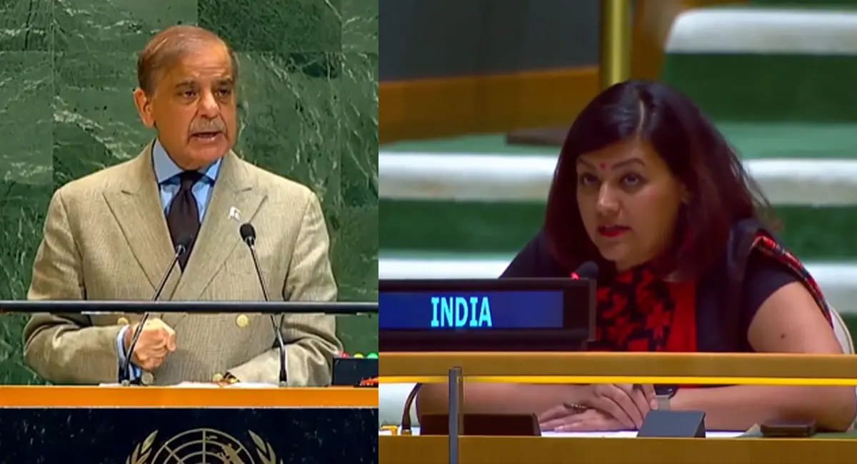 UN में PAK पीएम शहबाज ने जमकर बोला झूठ, ट्रंप को बताया 'शांति दूत', भारत ने दिया करारा जवाब