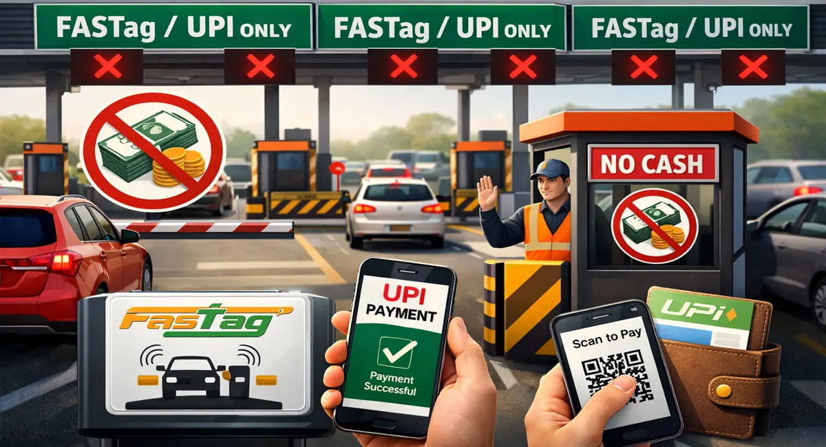 सिर्फ FASTag या UPI से ही होगा पेमेंट, जानें कब से बदल रहा नियम