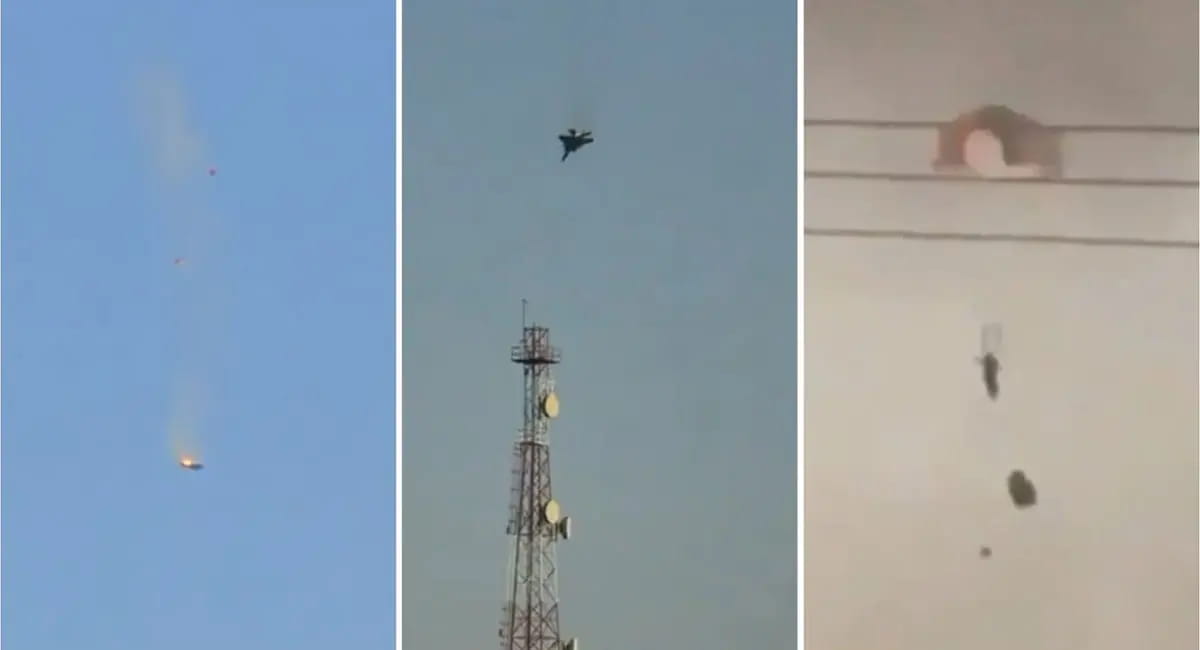 कुवैत में अमेरिकी F-15 फाइटर जेट क्रैश, हवा में लगी आग; देखें VIDEO