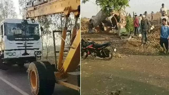 तभी तेज रफ्तार ट्रक ने कुचला, 5 की दर्दनाक मौत; 10 फीट तक उछले लोग