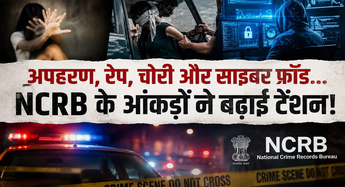 NCRB रिपोर्ट में चौंकाने वाले खुलासे, दिल्ली फिर बनी क्राइम कैपिटल!