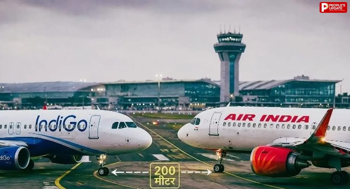 टैक्सीवे पर आमने-सामने आ गए Air India और IndiGo के विमान, सिर्फ 200 मीटर दूर थे दोनों