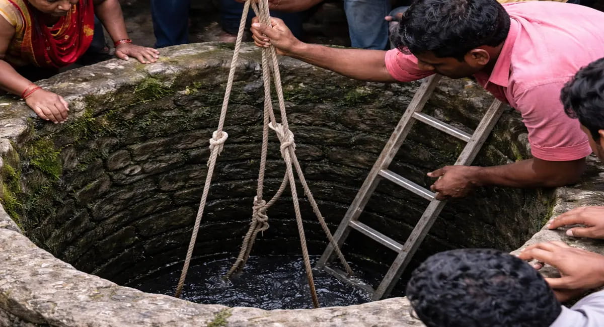 पानी भरते समय 30 फीट गहरे कुएं में गिरी महिला, अस्पताल में डॉक्टरों ने किया मृत घोषित