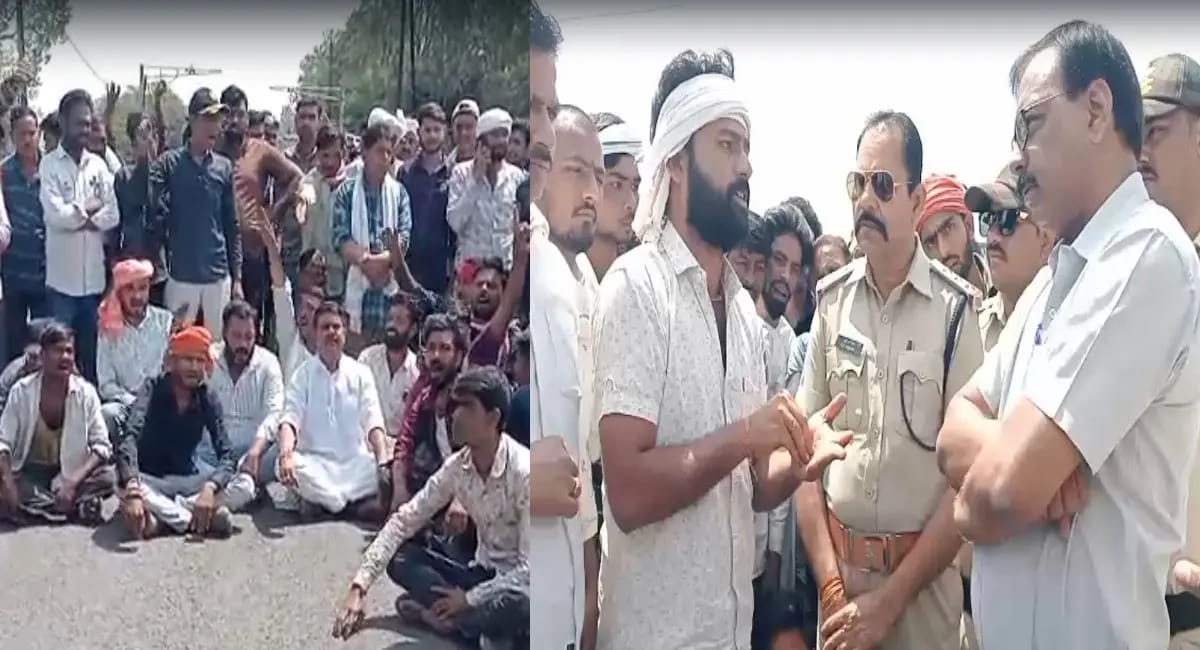 सही दाम न मिलने पर किसानों ने किया चक्का जाम, प्रशासन-व्यापारियों में तीखी बहस
