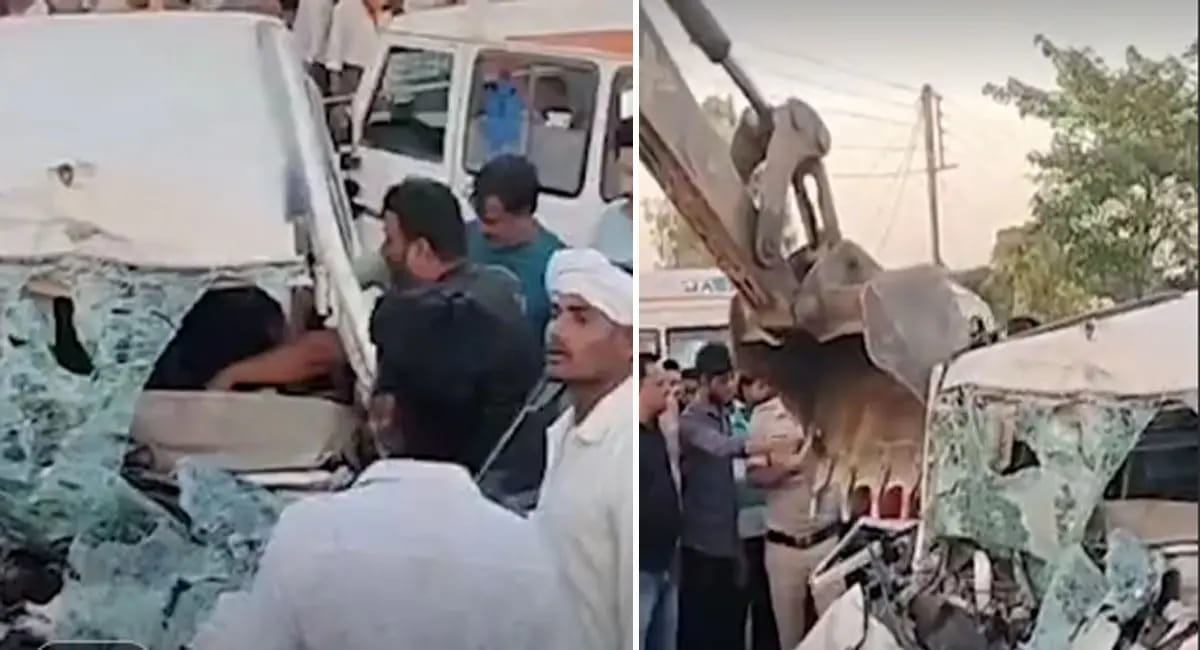ट्रक ने बोलेरो और बाइक को मारी टक्कर, 4 लोगों की मौत