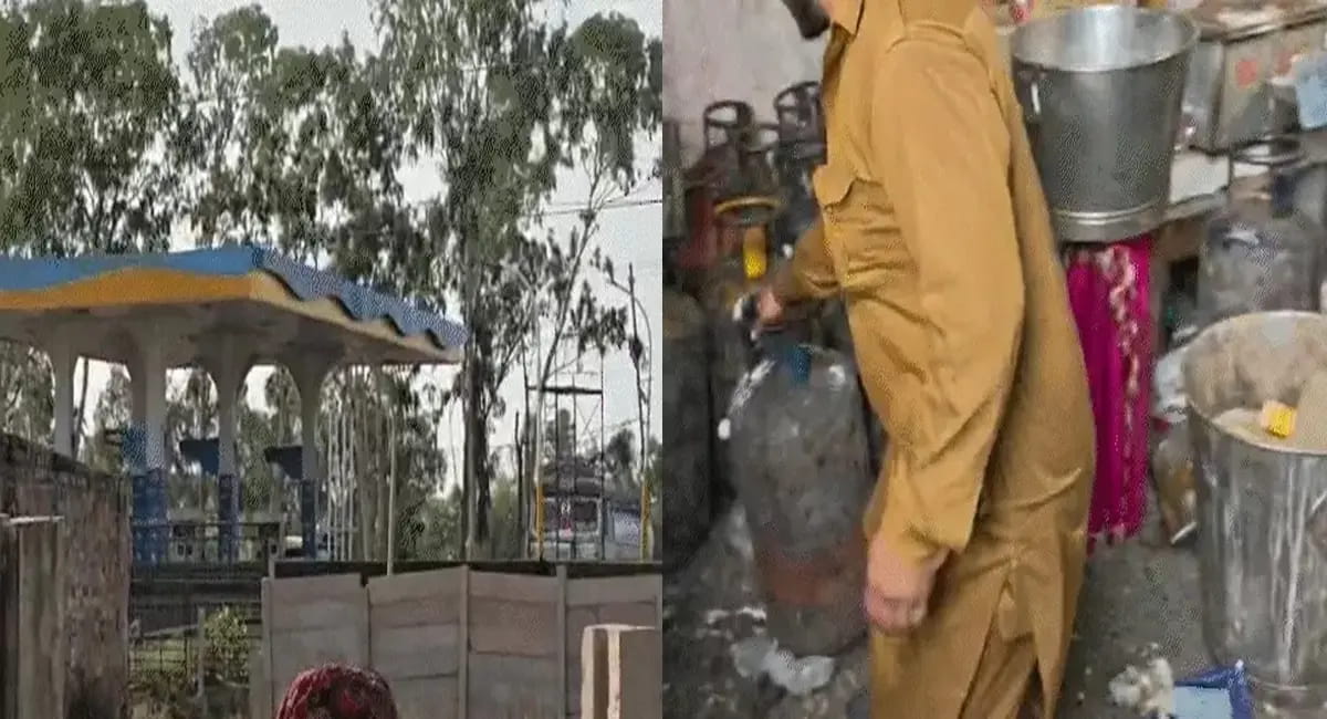 कैटरिंग गोदाम में लगी आग, 22 गैस सिलेंडर समय रहते निकाले बाहर