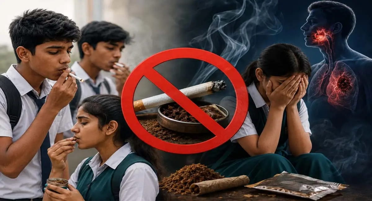 11 साल की उम्र से शुरू हो रही लत, MP में 15 साल की उम्र तक 47.7% लड़के और 11.6% लड़कियां चख लेती हैं तंबाकू का स्वाद