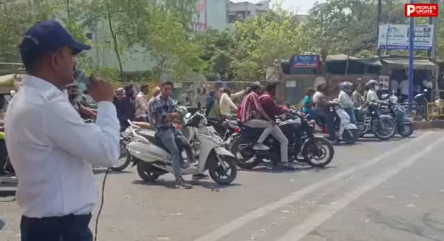 इंदौर में ट्रैफिक के बीच लंबा सफर पड़ रहा भारी, 350 मरीजों में 40% को एलर्जी-अस्थमा के लक्षण