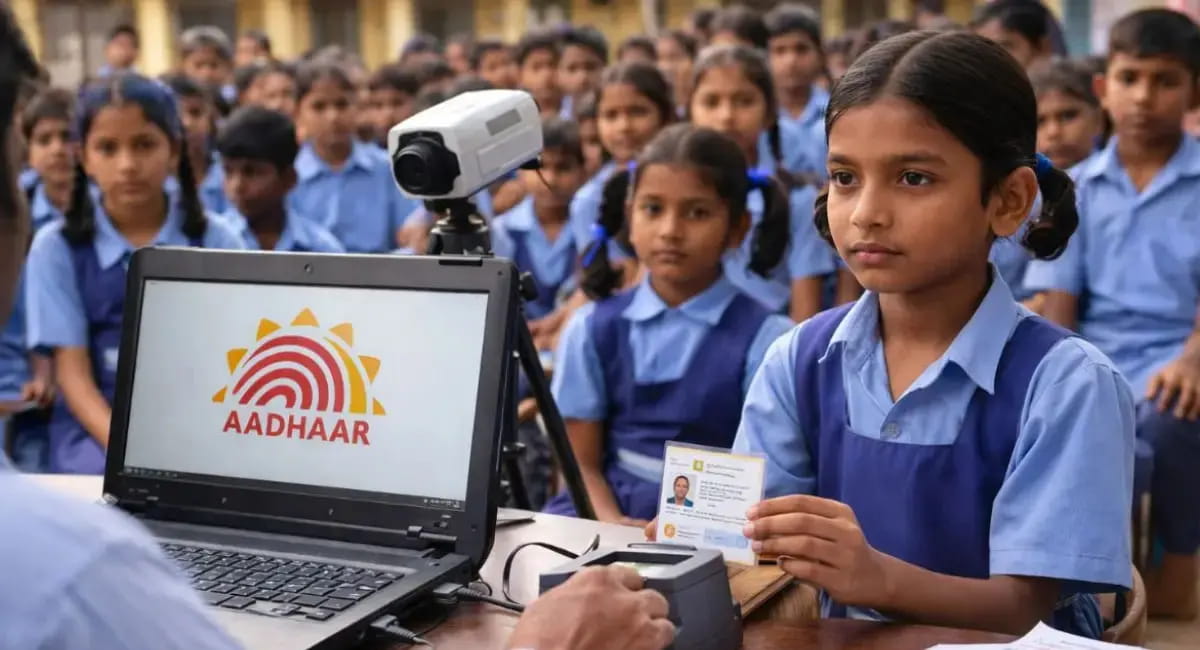 स्कूलों में बनेंगे आधार कार्ड, 1 अप्रैल से लगेंगे शिविर, विद्यार्थियों के लिए आधार, अब विद्यालय के द्वार’ अभियान होगा शुरू