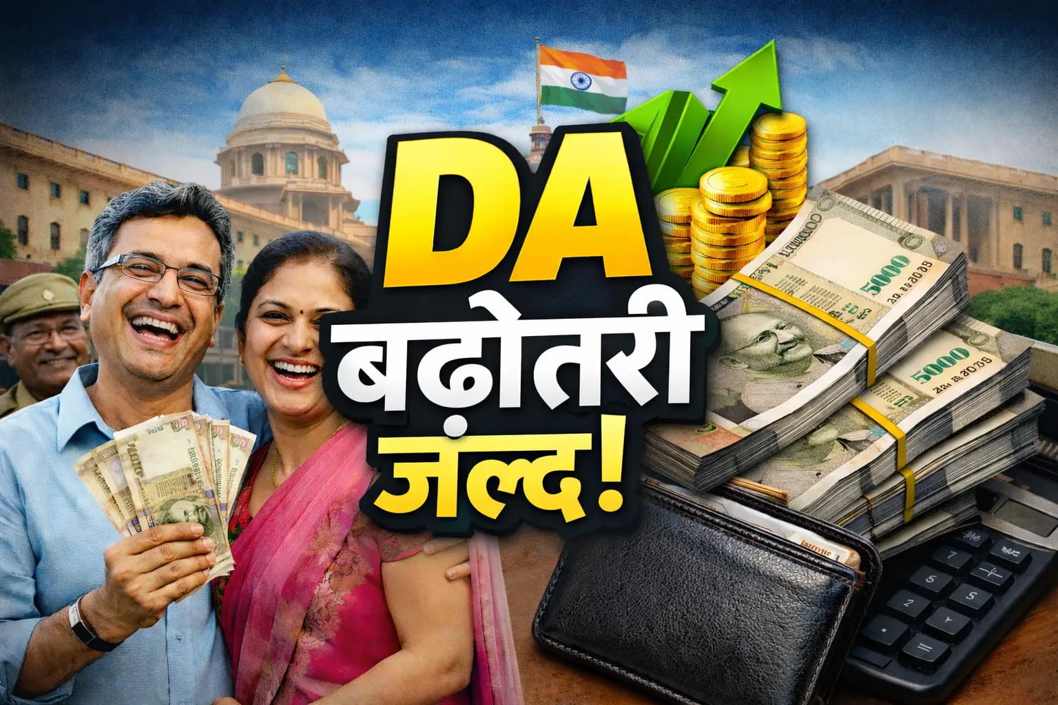 DA बढ़ोतरी जल्द, जानें कितनी बढ़ेगी सैलरी ?