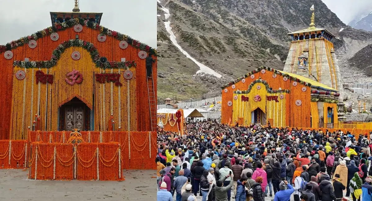 हर-हर महादेव के जयघोष से गूंजा धाम, सीएम धामी ने की पूजा अर्चना