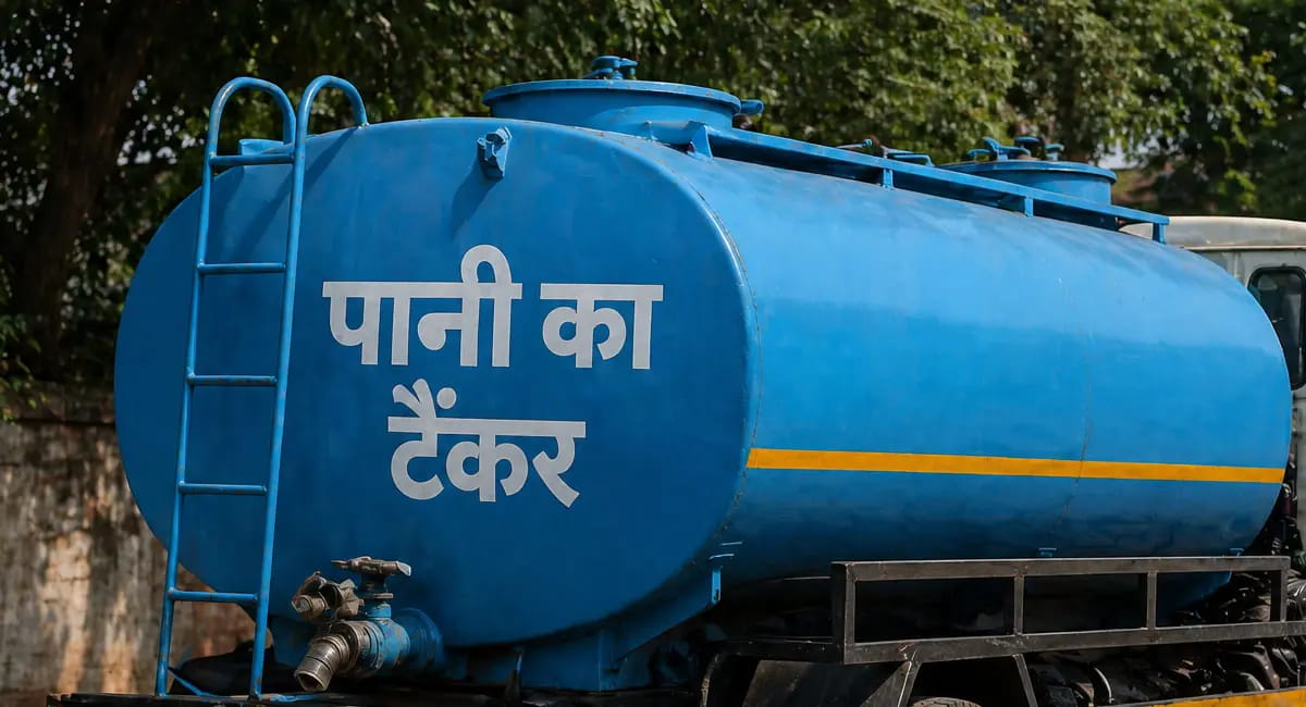 दावों और हकीकत में बड़ा अंतर, 1300 रुपए में मिल रहा पानी का टैंकर