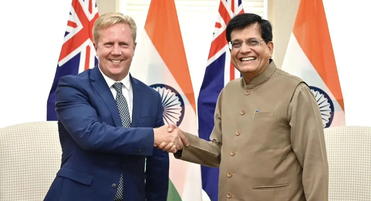 भारत और न्यूजीलैंड के बीच कल होगा FTA साइन, व्यापार और निवेश को मिलेगा बढ़ावा