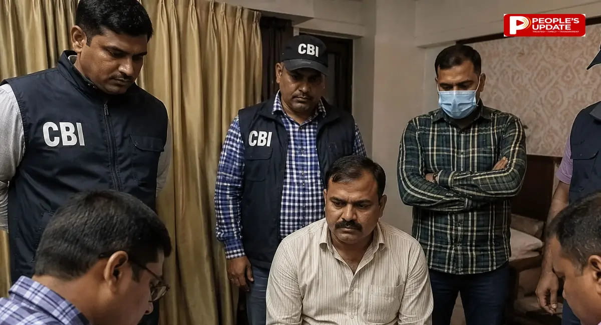 रेलवे का सेक्शन इंजीनियर एक लाख रिश्वत लेते गिरफ्तार