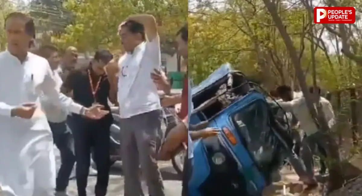 भोपाल में धरने में जा रहे कांग्रेस विधायक विपिन जैन का ऑटो पलटा, सिर में लगी चोट