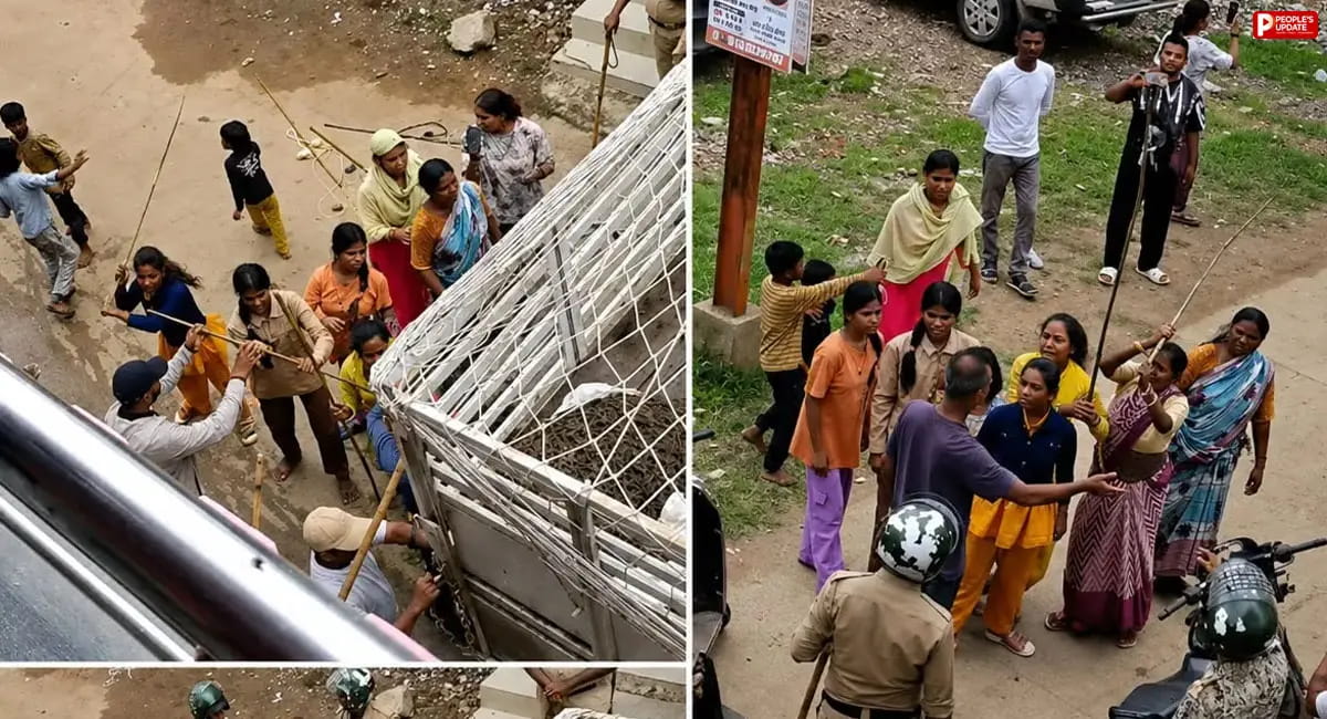 हरदा: सुअर पकड़ने पहुंची नगर पालिका की टीम का महिलाओं ने किया विरोध, पुलिस से हुई तीखी नोकझोंक