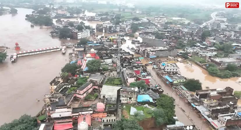 चित्रकूट में बाढ़ जैसे हालात, मंदाकिनी का जलस्तर खतरे के निशान से 3 मीटर ऊपर