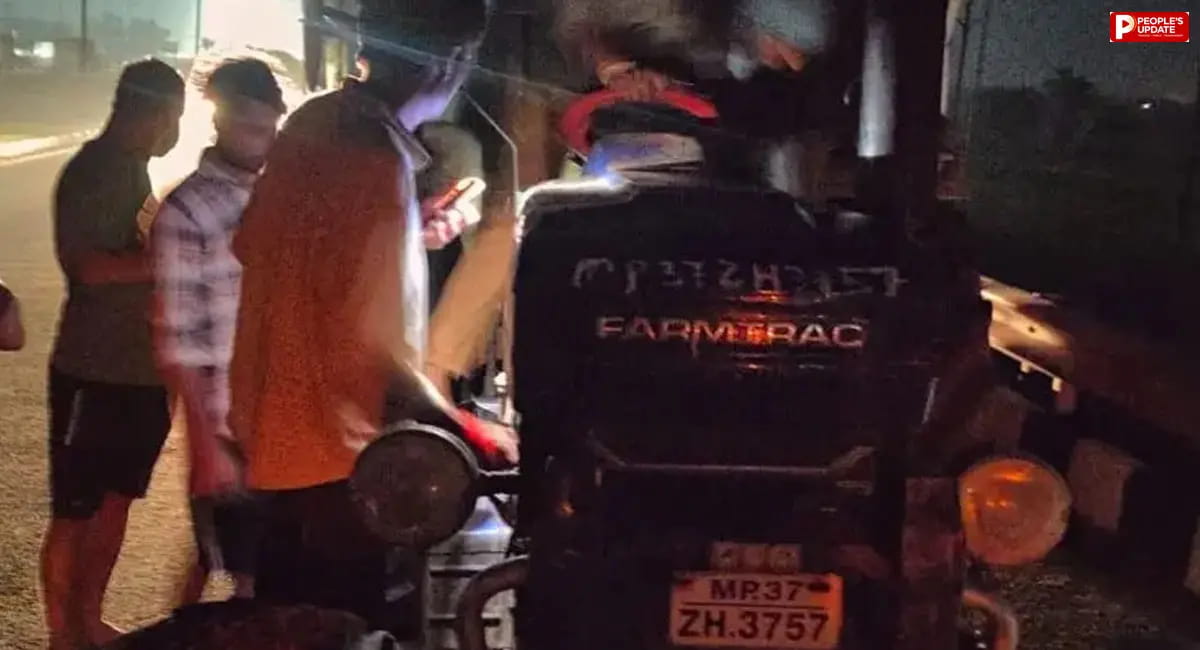 हरदा में अवैध रेत से भरी ट्रैक्टर-ट्रॉली जब्त, आरोपी चालक फरार