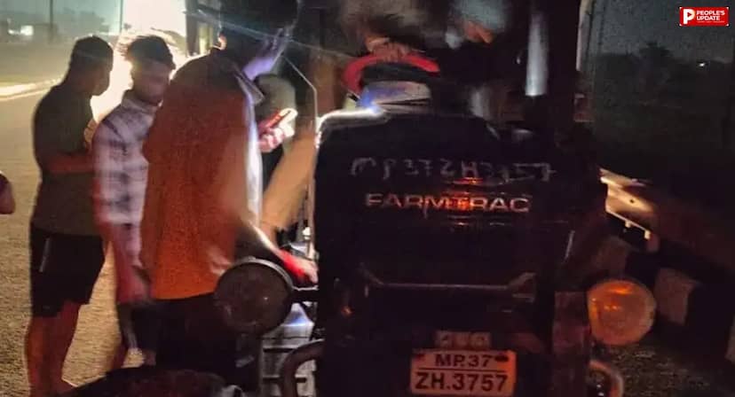 हरदा में अवैध रेत से भरी ट्रैक्टर-ट्रॉली जब्त, आरोपी चालक फरार