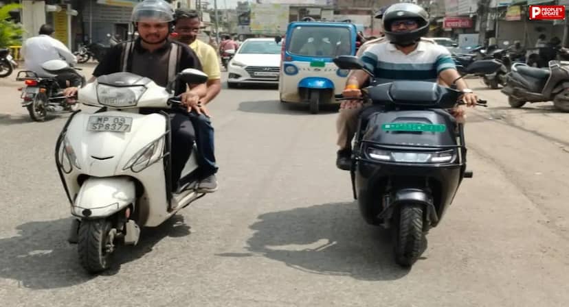 इंदौर में नो कार डे: आठ चौराहों पर 30% कम हुई कारों की आवाजाही, अफसरों ने चुनी ईवी