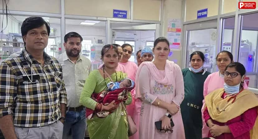 शहडोल में 870 ग्राम की बच्ची को मिला जीवनदान, 58 दिन बाद स्वस्थ होकर घर लौटी