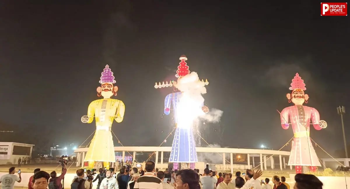 भोपाल में 30 से ज्यादा जगहों पर रावण दहन, जम्बूरी मैदान में 111 और कोलार में 105 फीट के पुतले का दहन