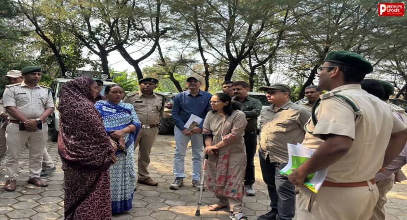 मढ़ई में सांभर के सींग मिलने का मामला: फील्ड डायरेक्टर राखी नंदा पहुंचीं, ग्रामीणों ने की निष्पक्ष जांच की मांग