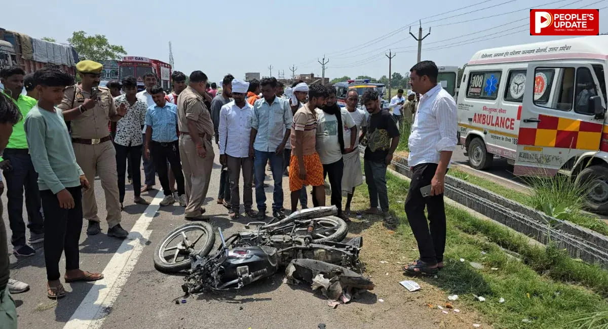 काम से लौट रहे दो दोस्तों को कंटेनर ने कुचला, दोनों की दर्दनाक मौत