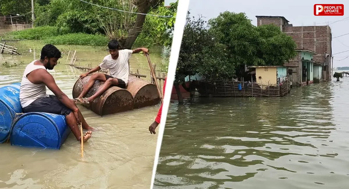 बिहार में 15 साल से बांध का इंतजार, 20 दिन से पानी में डूबा मदरौनी गांव; 1500 से ज्यादा लोगों की जिंदगी बेहाल