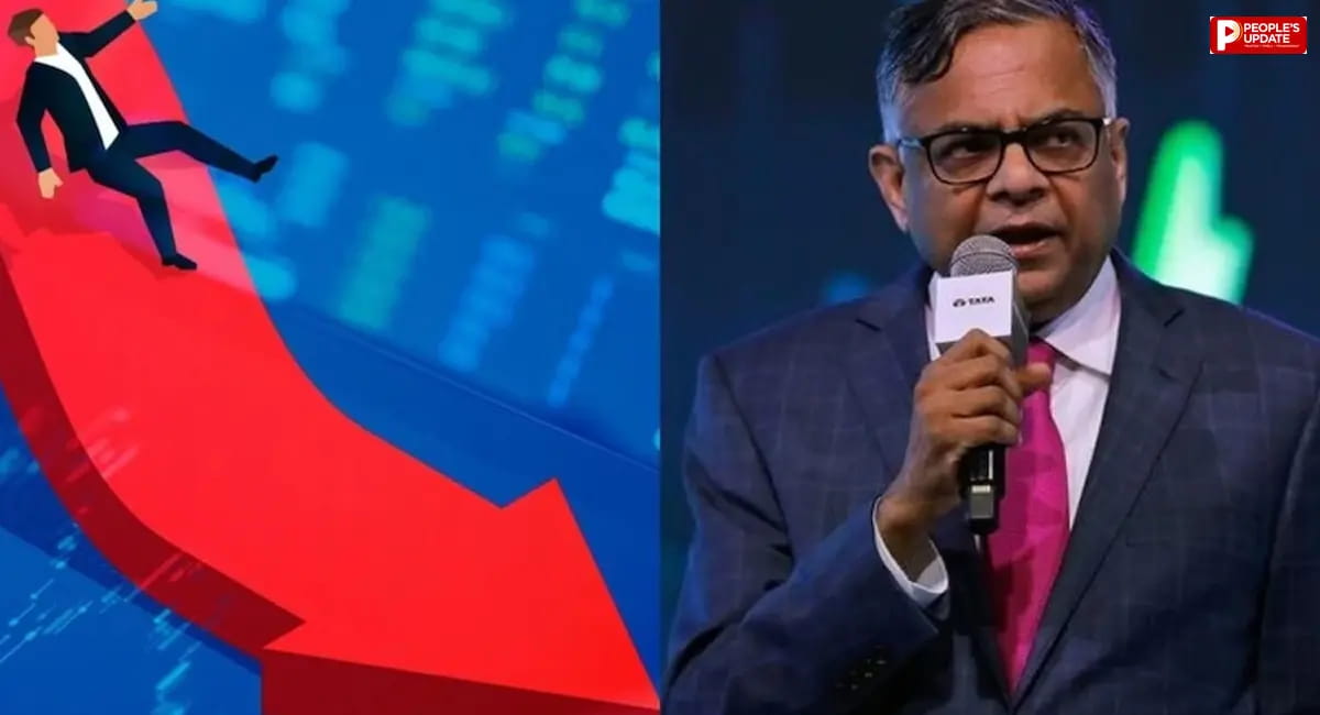 टाटा ग्रुप में फिर हलचल, TCS समेत कई शेयर टूटे; चंद्रशेखरन की दोबारा ताजपोशी के बाद बाजार का हाल