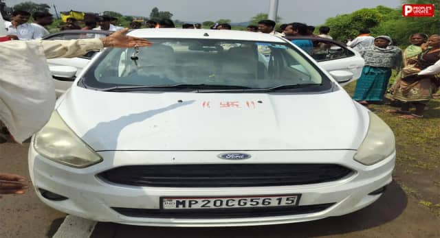 NH-45 पर पारतलाई जोड़ के पास भीषण हादसा, बाइक सवार युवक की मौत; दो गंभीर