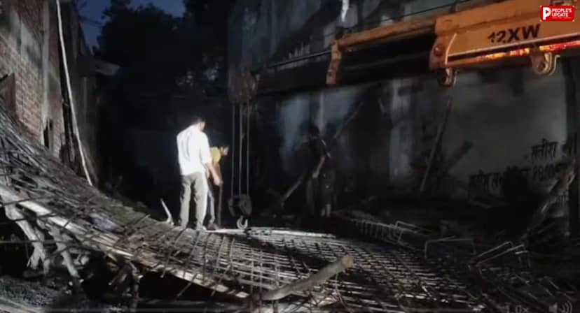 गाजियाबाद में निर्माणाधीन गोदाम का लेंटर गिरा, 5 मजदूर दबे; 3 अस्पताल भेजे गए