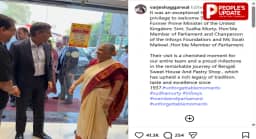 दिल्ली के बंगाली मार्केट में पहुंचे UK के पूर्व PM ऋषि सुनक, सास सुधा मूर्ति के साथ चखा देसी स्वाद