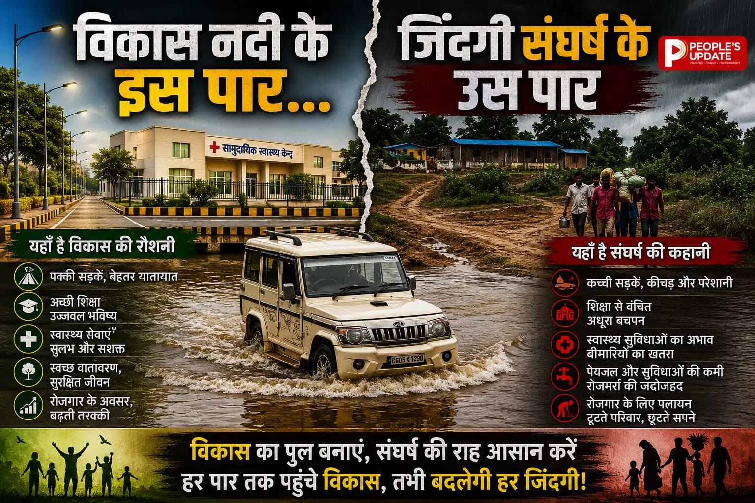 आजादी के 79 साल बाद भी पुल का इंतजार: बारिश आते ही 'टापू' बन जाते हैं अंतागढ़ के चार आदिवासी गांव