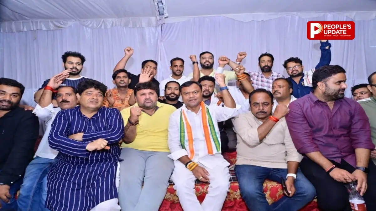 खम्हारडीह थाने के बाहर 18 घंटे बाद खत्म हुआ कांग्रेस का धरना, पुलिस ने भाजपा नेताओं पर FIR का दिया लिखित आश्वासन