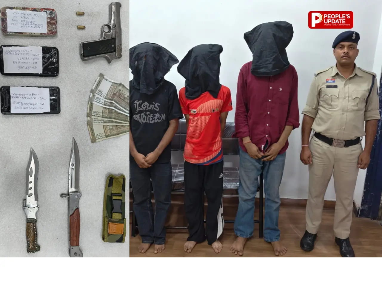 रायपुर में कल्याण ज्वेलर्स पर डकैती की साजिश नाकाम, पिस्टल-कारतूस के साथ 3 आरोपी गिरफ्तार