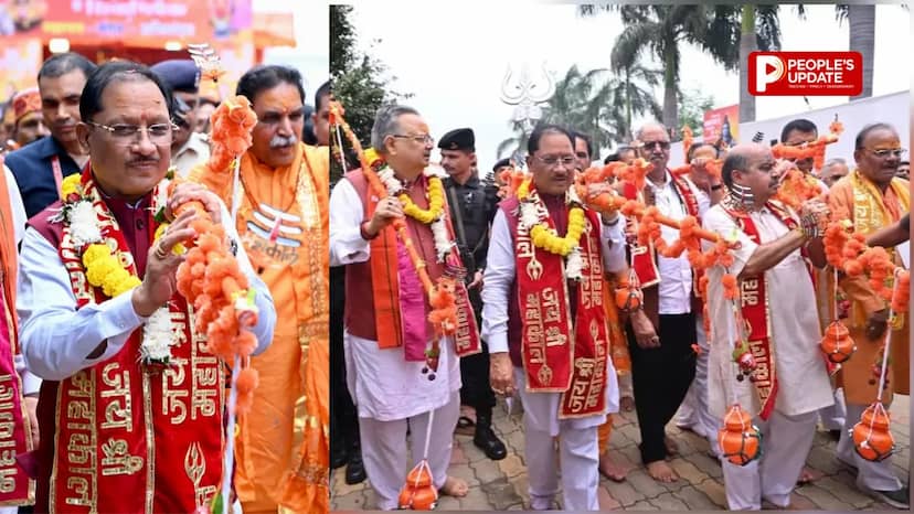 रायपुर में आस्था का सैलाब,कांवड़िए बने CM साय, भोलेनाथ का किया रुद्राभिषेक