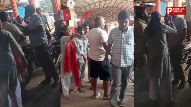 महामाया मंदिर गेट पर भाजपा नेता आपस में भिड़े, मारपीट के आरोपों से मचा हंगामा, VIDEO वायरल