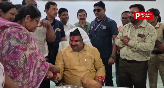सहायक शिक्षकों ने शिक्षा मंत्री को राखी बांधकर खत्म किया आंदोलन,मंत्री गजेंद्र यादव ने दिया TET पर बड़ा भरोसा
