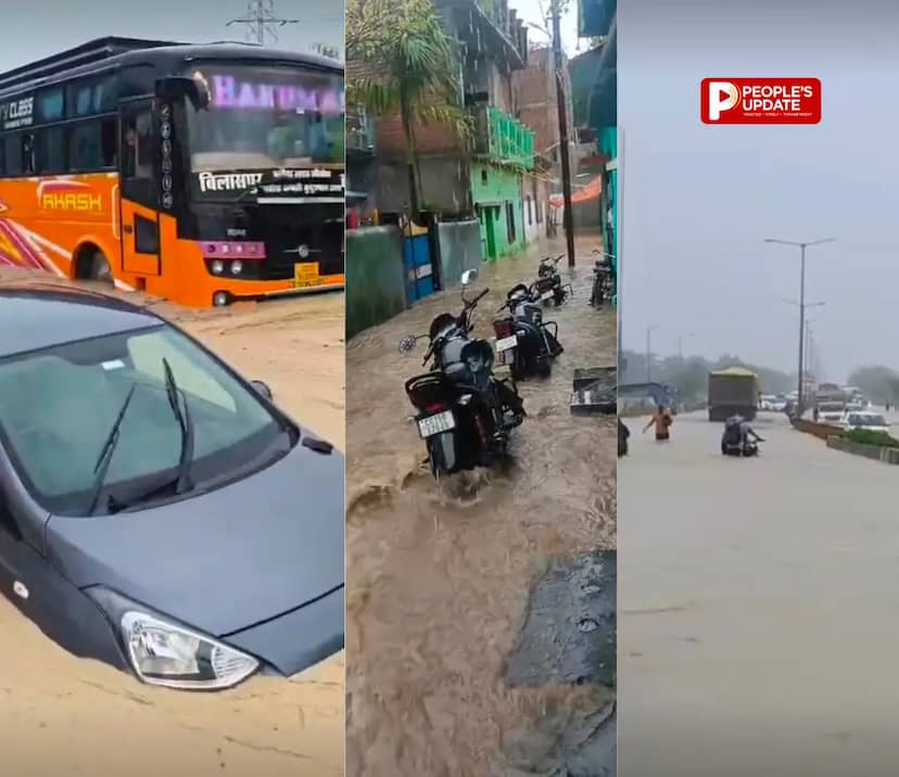 छत्तीसगढ़ में बारिश का रौद्र रूप,22 जिलों में अलर्ट, सड़कें बनीं नदी पुलिया टूटी, नदी-नाले उफान पर