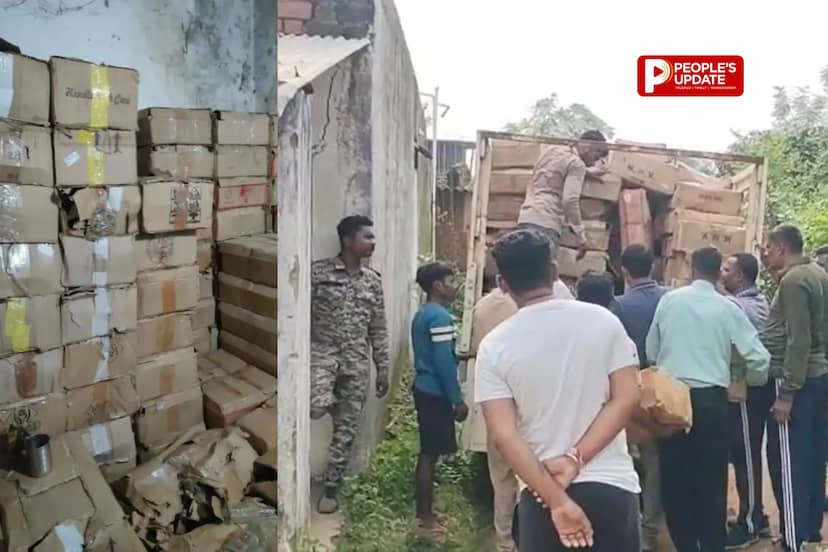 खाली घर में अवैध शराब का बड़ा खेल,4,409 बोतलें,3,380 ढक्कन और हजारों होलोग्राम बरामद
