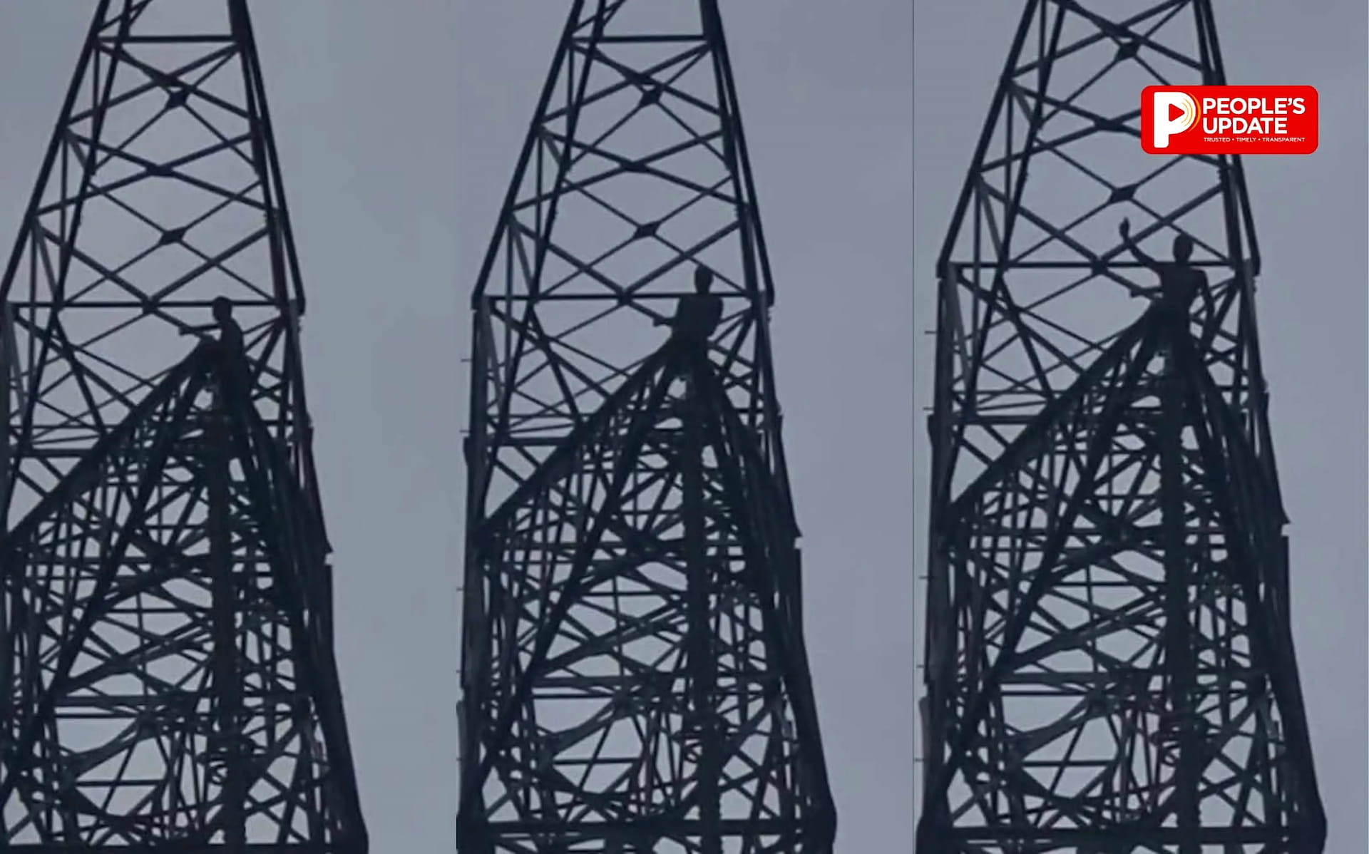 150 फीट ऊपर 7 घंटे तक टॉवर पर चढ़ा रहाशराबी युवक का हाईवोल्टेज ड्रामा,नीचे पत्नी-बच्चे लगाते रहे गुहार, LIVE VIDEO आया सामने