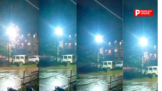 कोरबा में बारिश के बीच LT लाइन में ताबड़तोड़ धमाके, 25 मिनट तक बरसती रहीं चिंगारियां,मचा हड़कंप