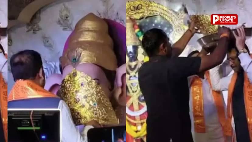 रायपुर में गणेशोत्सव की धूम, गोलबाजार के बप्पा को पहनाया 771 ग्राम सोने का मुकुट, CM साय ने की पूजा