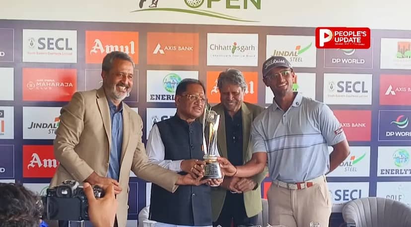 नवा रायपुर में गोल्फ का बड़ा मुकाबला, CM साय ने ‘डीपी वर्ल्ड ओपन 2026’ ट्रॉफी का किया आगाज