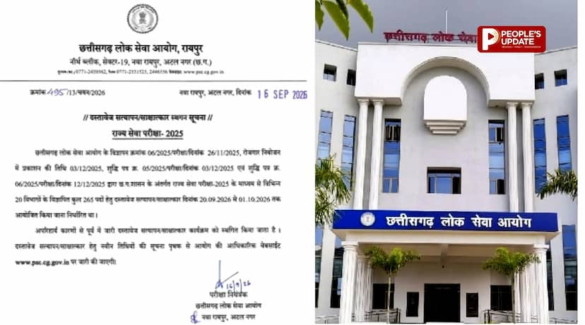 CGPSC भर्ती परीक्षा 2025 फाइनल इंटरव्यू के 608 अभ्यर्थियों का इंटरव्यू स्थगित