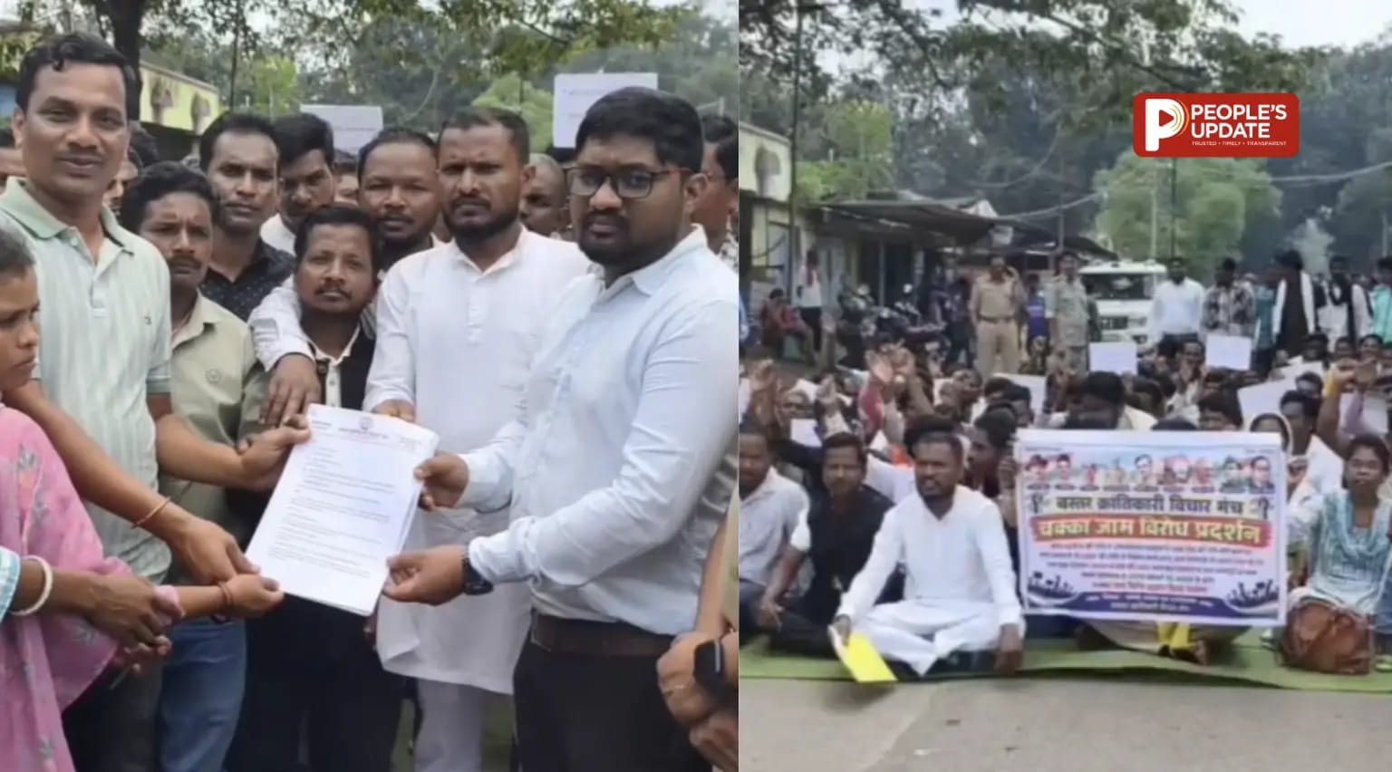 NH-30 पर पंचायत प्रतिनिधियों का चक्काजाम, 16वीं वित्त राशि से लेकर DMF तक, दरभा में फूटा गुस्सा