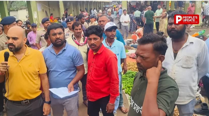 भाटागांव बाजार में निगम की सख्ती,अब नो-व्हीकल जोन, तय जगह से हटे दुकानदारों पर कार्रवाई