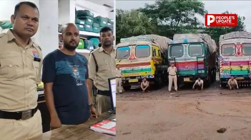 रायगढ़ में ‘ऑपरेशन प्रहार’ का बड़ा वार, 1.21 करोड़ का संदिग्ध स्क्रैप से भरा 6 वाहन जब्त